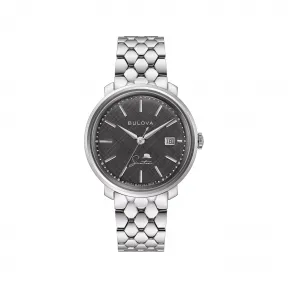 宝路华/Bulova  40 MM 不锈钢 针动机械机芯 手表 96B346