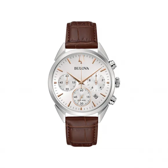 宝路华/Bulova High-Precision系列 42.00 MM 不锈钢 石英机芯 男表 96B370