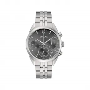 宝路华/Bulova High-Precision系列 42.00 MM 不锈钢 石英机芯 男表 96B372