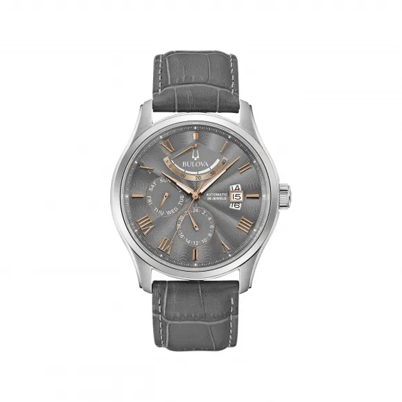 宝路华/Bulova Maquina系列 43.00 MM 不锈钢 自动机械机芯 男表 96C143