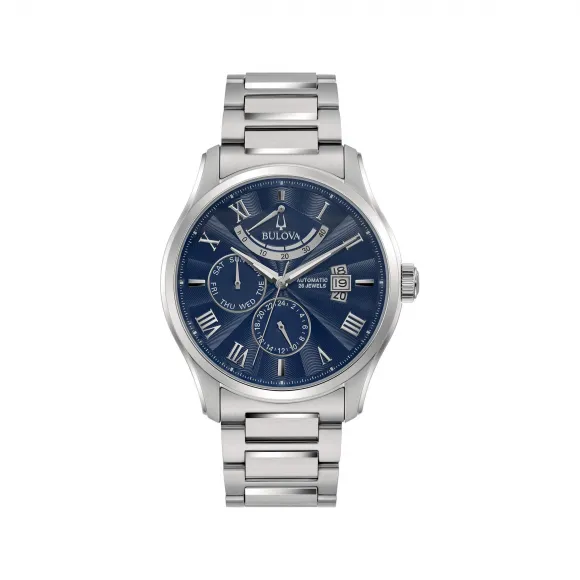 宝路华/Bulova Maquina系列 43.00 MM 不锈钢 自动机械机芯 男表 96C147