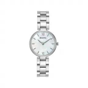 宝路华/Bulova Classic系列 27.00 MM 不锈钢 石英机芯 女表 96L229