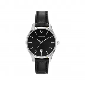 宝路华/Bulova Classic系列 36.00 MM 不锈钢 石英机芯 男表 96M147