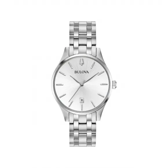 宝路华/Bulova Classic系列 36.00 MM 不锈钢 石英机芯 男表 96M148