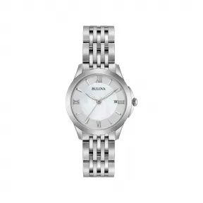 宝路华/Bulova Classic系列 27.00 MM 不锈钢 石英机芯 女表 96M151