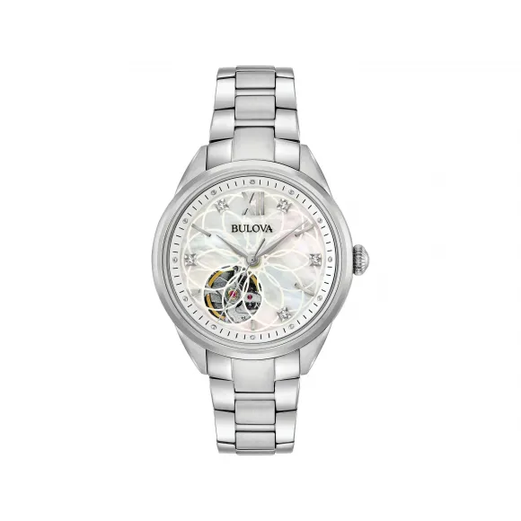 宝路华/Bulova Classic 系列 34 mm 不锈钢 自动机械机芯 女表 96P181