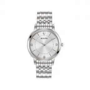 宝路华/Bulova Classic系列 31.00 MM 不锈钢 石英机芯 女表 96P183