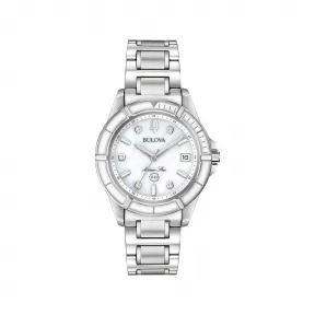 宝路华/Bulova Marine-Star系列 34.00 MM 不锈钢 石英机芯 女表 96P201