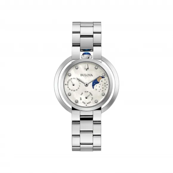 宝路华/Bulova  35 MM 不锈钢 石英机芯 手表 96P213