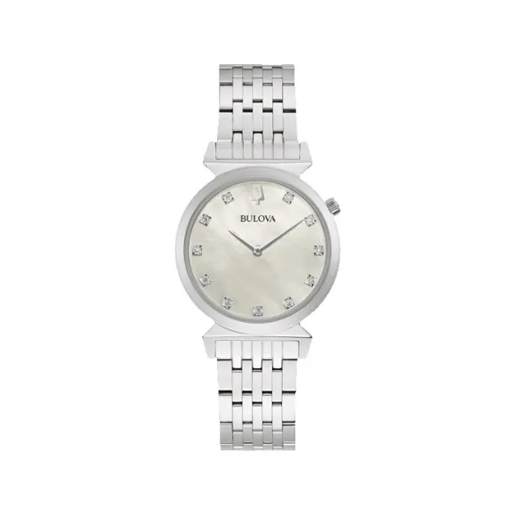 宝路华/Bulova Classic 系列 30 mm 不锈钢 石英机芯 女表 96P216