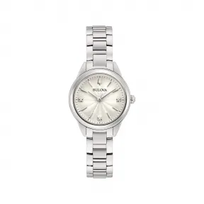 宝路华/Bulova Sutton系列 28.00 MM 不锈钢 石英机芯 女表 96P219