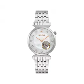 宝路华/Bulova Regatta系列 32.00 MM 不锈钢 自动机械机芯 女表 96P222