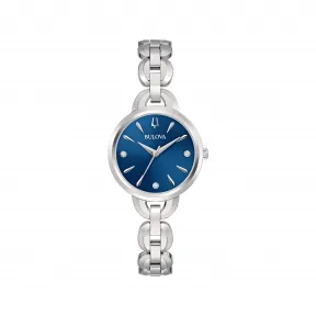 宝路华/Bulova Classic-Diamonds系列 28.00 MM 不锈钢 石英机芯 女表 96P231