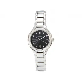 宝路华/Bulova Classic-Diamonds系列 28.00 MM 不锈钢 石英机芯 女表 96R207