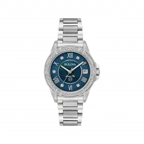 宝路华/Bulova Marine-Star系列 32.00 MM 不锈钢 石英机芯 女表 96R215