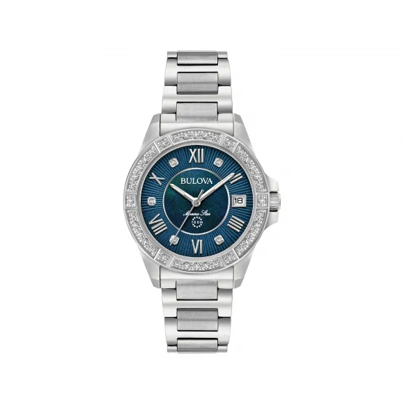 宝路华/Bulova Marine-Star系列 32.00 MM 不锈钢 石英机芯 女表 96R215
