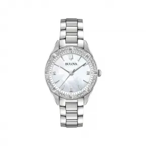 宝路华/Bulova Classic 系列 32.5 mm 不锈钢 石英机芯 女表 96R228