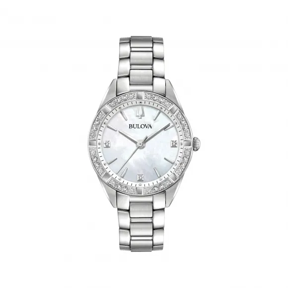 宝路华/Bulova Classic 系列 32.5 mm 不锈钢 石英机芯 女表 96R228