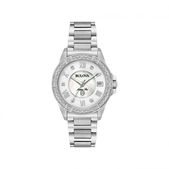 宝路华/Bulova Marine-Star系列 32.00 MM 不锈钢 石英机芯 女表 96R232