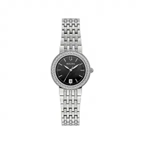 宝路华/Bulova Classic-Diamonds系列 26.00 MM 不锈钢 石英机芯 女表 96R241