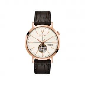 宝路华/Bulova Classic Automatic 系列 41 mm 玫瑰金色不锈钢 自动机械机芯 男表 97A136