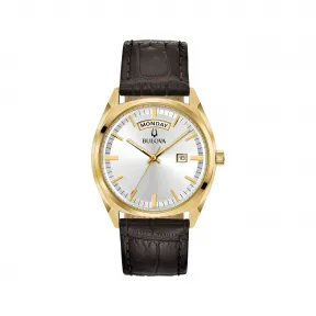 宝路华/Bulova Classic 系列 39 mm 金色不锈钢 石英机芯 男表 97C106