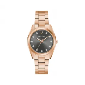 宝路华/Bulova Classic 系列 31x37.5 mm  石英机芯 女表 97P156