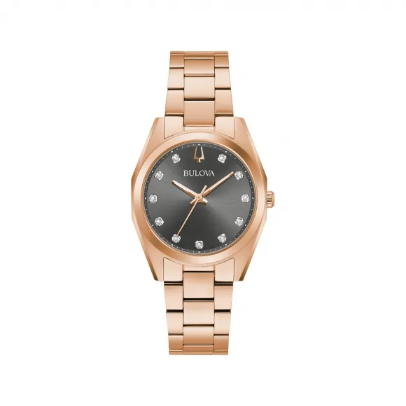 宝路华/Bulova Classic 系列 31x37.5 mm  石英机芯 女表 97P156