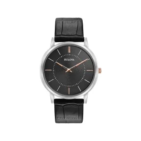 宝路华/Bulova Classic系列 40.00 MM 不锈钢 石英机芯 男表 98A167