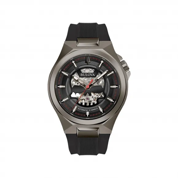 宝路华/Bulova Maquina系列 46.00 MM 不锈钢 自动机械机芯 男表 98A260