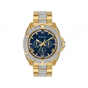 宝路华/Bulova  44 MM 不锈钢 石英机芯 手表 98C128