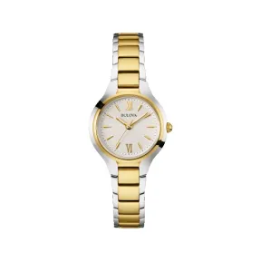 宝路华/Bulova Classic 系列 28 mm 间金色不锈钢 石英机芯 女表 98L217