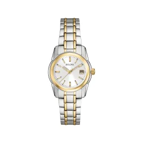 宝路华/Bulova Classic 系列 26 mm 间金色不锈钢 石英机芯 女表 98M105
