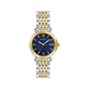 宝路华/Bulova Classic系列 27.00 MM 不锈钢 石英机芯 女表 98M124