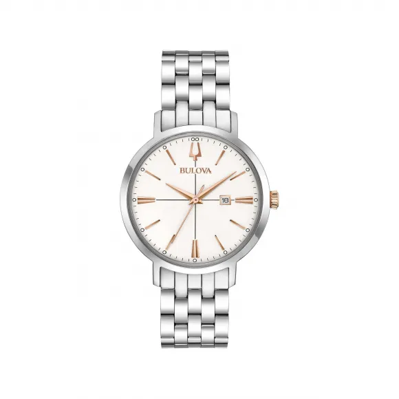 宝路华/Bulova Aerojet系列 35.00 MM 不锈钢 石英机芯 女表 98M130