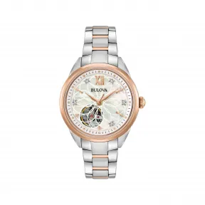 宝路华/Bulova Sutton系列 34.00 MM 不锈钢 自动机械机芯 女表 98P170