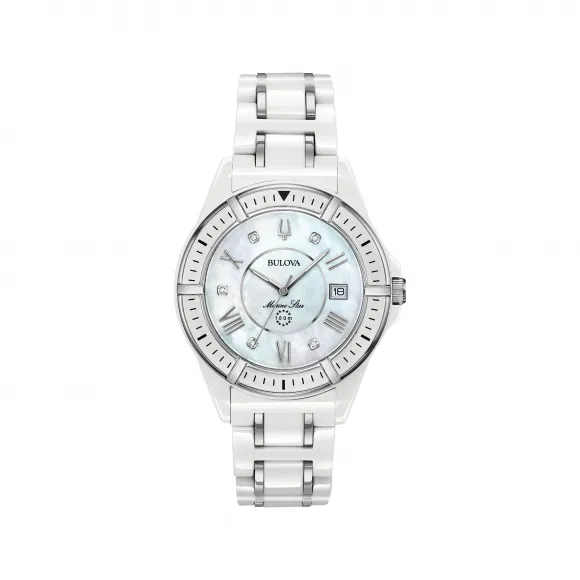 宝路华/Bulova  37 MM 不锈钢& 陶瓷制品 石英机芯 手表 98P172