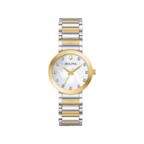 宝路华/Bulova Futuro 系列 30 mm 间金色不锈钢  女表 98P180