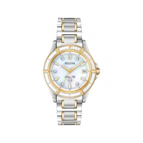 宝路华/Bulova Marine Star 系列 34 mm 银色不锈钢  女表 98P186