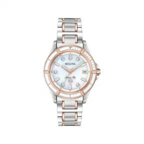 宝路华/Bulova Marine Star 系列 34 mm 银色不锈钢  女表 98P187