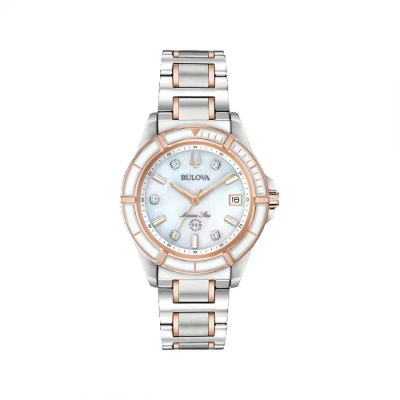 宝路华/Bulova Marine Star 系列 34 mm 银色不锈钢  女表 98P187