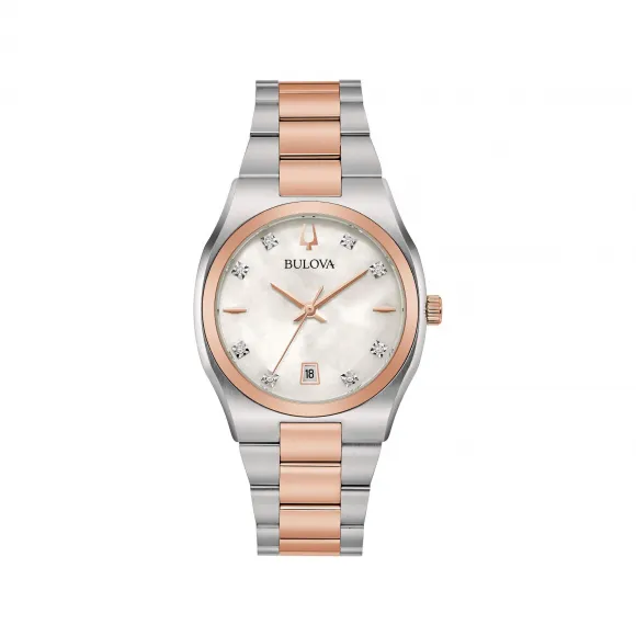 宝路华/Bulova Surveyor系列 34.00 MM 不锈钢 石英机芯 女表 98P199