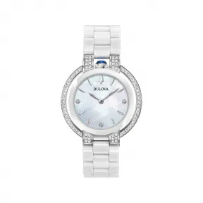 宝路华/Bulova  35 MM 不锈钢& 陶瓷制品 石英机芯 手表 98R265