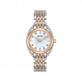 宝路华/Bulova Classic-Diamonds系列 30.00 MM 不锈钢 石英机芯 女表 98R270