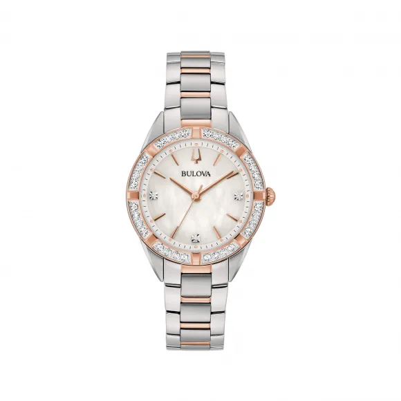 宝路华/Bulova Sutton系列 32.00 MM 不锈钢 石英机芯 女表 98R281