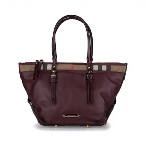 博百利/Burberry 手提包 3939370 牛皮 深红色 39393701