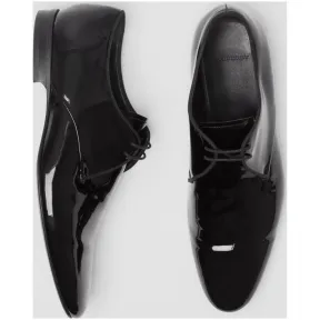 博百利/Burberry 男士 光泽质感系带皮鞋 (黑色) - 男士  39810471