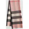 博百利/Burberry  轻盈格纹羊绒围巾 (烟熏玫瑰色)  39997161