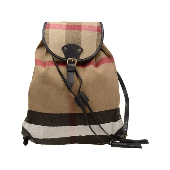 博百利/Burberry 啡色 帆布  双肩包 4012430