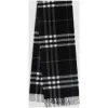 博百利/Burberry 女士 经典格纹羊绒围巾 (黑色格纹)  40305001